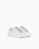 Smooth leather sneakers Icon with a thick textured sole