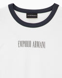 Cotton jersey T-shirt with front logo and contrasting trim