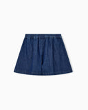 Shorts Denim with pinstripes and elastic waist