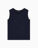 Slim fit top in striped jacquard jersey Signature Capsule