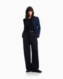 Slim fit top in striped jacquard jersey Signature Capsule