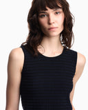 Slim fit top in striped jacquard jersey Signature Capsule