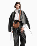 Emporio Armani 1981 mini leather hobo bag