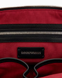 Handbag in smooth leather with top handles and a zip closure