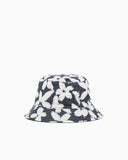Reversible cloche hat with the flower eagle pattern