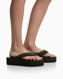 Flip-flops with rubber wedge