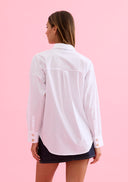 Flowing shirt with jewel buttons
