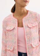 Pastel Pink Tweed Jacket