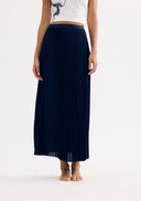 Long pleated skirt