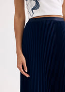 Long pleated skirt