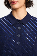TOP - Polo Sequins Night Blue