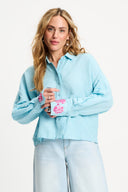 BLOUSE - Blue Sequins Urban Flora