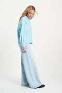 BLOUSE - Blue Sequins Urban Flora