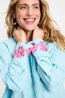 BLOUSE - Blue Sequins Urban Flora