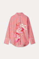 BLOUSE - Poplin Striped Orange