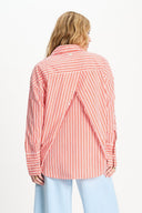 BLOUSE - Poplin Striped Orange