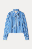 BLOUSE - Denim Stripes Blue