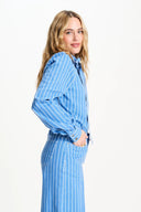 BLOUSE - Denim Stripes Blue