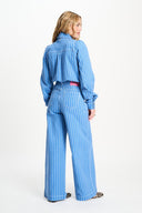 BLOUSE - Denim Stripes Blue