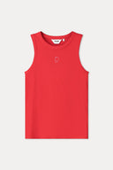 TANKTOP - Rib Bloom Red