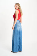 TANKTOP - Rib Bloom Red