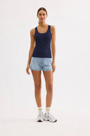 Basic round neck tank top