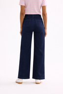 Wide high-waisted jeans