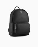 ASV regenerated Saffiano leather round backpack with eagle plate