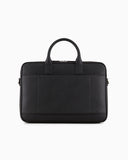 ASV regenerated Saffiano leather business bag with eagle plate