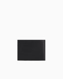 ASV regenerated Saffiano leather coin-pocket wallet with eagle plate
